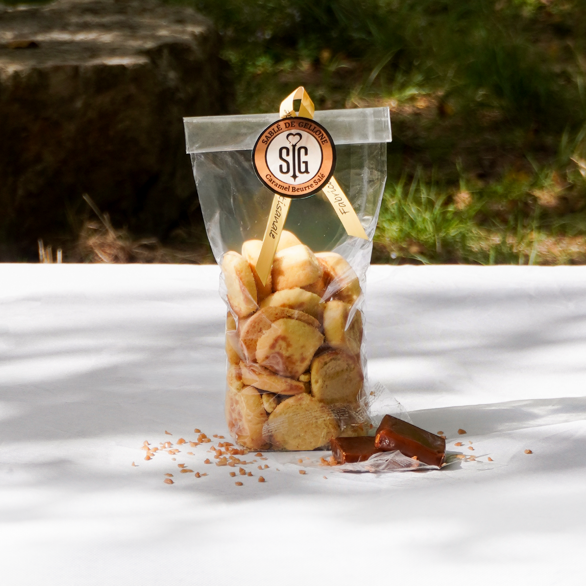 Sachet de sabl&eacute;s caramel beurre sal&eacute;