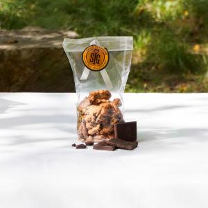 Sachet de sablés chocolat noir et fleur d’oranger