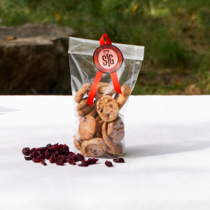 Sachet de sablés coquelicots et cerises griottes