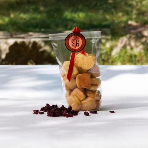 Sachet de sablés coquelicots et fraises des bois