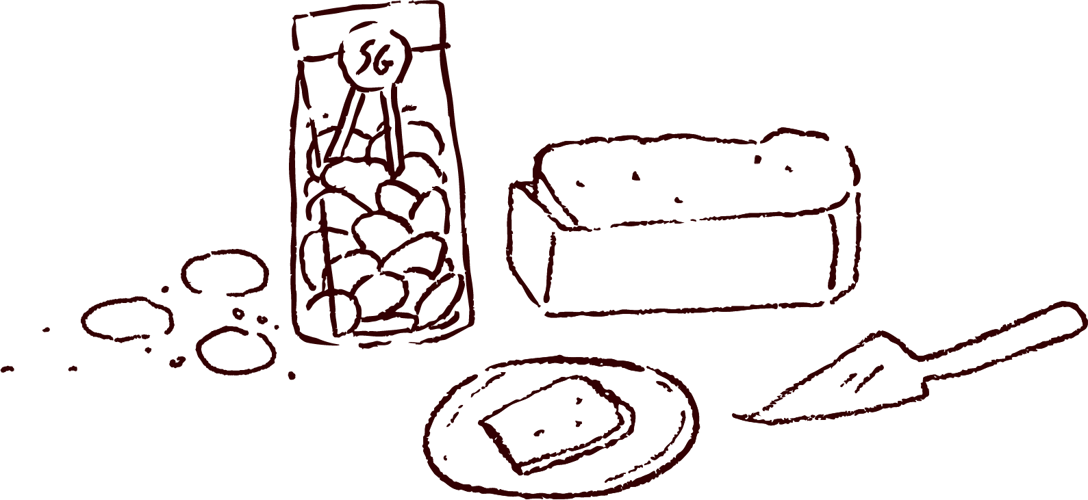 Illustration des sablés de Gellone et des pains d’épices